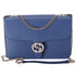 GUCCI Interlocking G Shoulder Bag 510303 Blue Leather