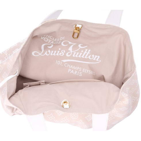 Louis Vuitton Cabas Ipanema LV Monogram Tote + Pouch Beige
