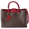 Louis Vuitton Riverside Damier Ebene Tote Bag N40052 Brown Pink