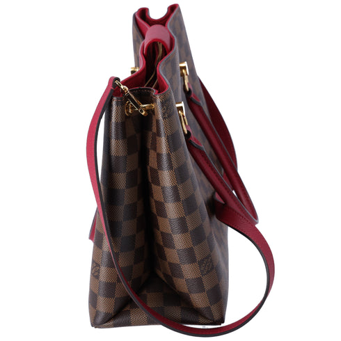 Louis Vuitton Riverside Damier Ebene Tote Bag N40052 Brown Pink