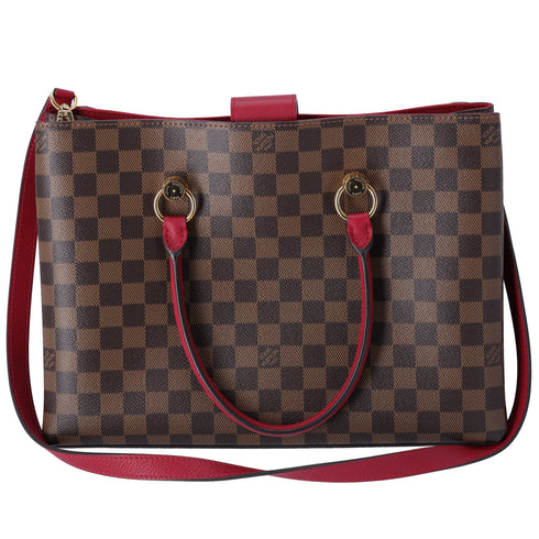 Louis Vuitton Riverside Damier Ebene Tote Bag N40052 Brown Pink