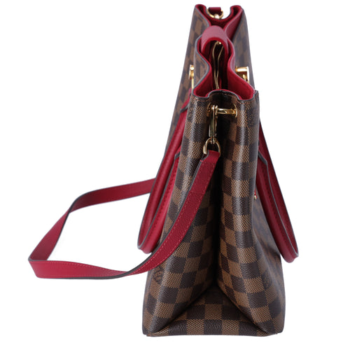 Louis Vuitton Riverside Damier Ebene Tote Bag N40052 Brown Pink