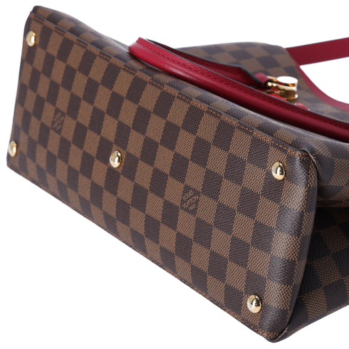 Louis Vuitton Riverside Damier Ebene Tote Bag N40052 Brown Pink