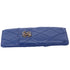 CHANEL 19 Matelasse Accessory Wallet Card Case AP1182 Blue Lambskin