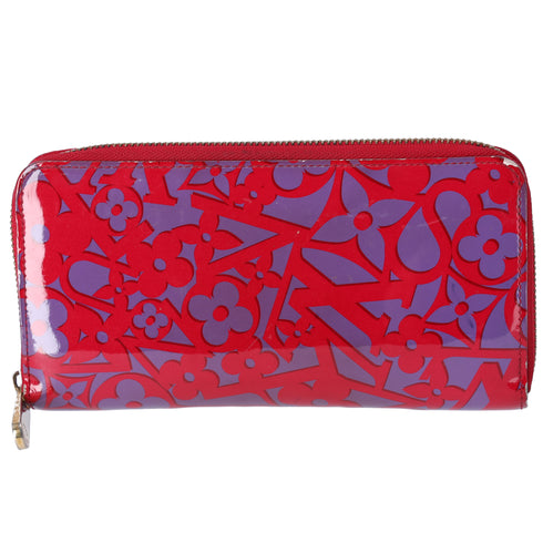 Louis Vuitton Zippy Wallet Sweet Monogram Rose Indian Patent Leather