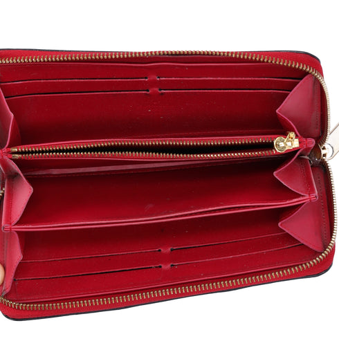 Louis Vuitton Zippy Wallet Sweet Monogram Rose Indian Patent Leather