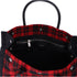 SAINT LAURENT PARIS NS Rive Gauche Tote Bag 632539 Black Red Wool