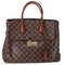Louis Vuitton Ascot Damier Ebene Handbag N41273 Canvas