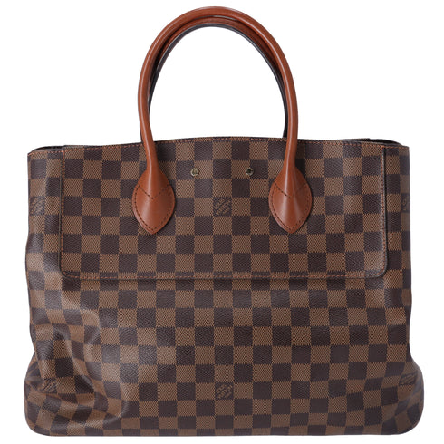 Louis Vuitton Ascot Damier Ebene Handbag N41273 Canvas