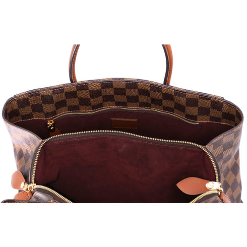 Louis Vuitton Ascot Damier Ebene Handbag N41273 Canvas