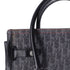 Christian Dior Flight Trotter Handbag Navy Black Orange Denim Leather