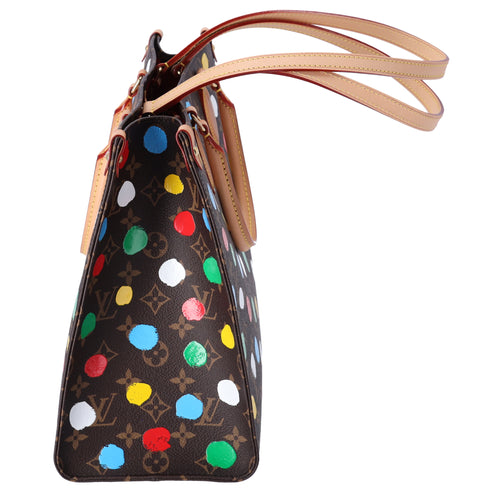 Louis Vuitton x Yayoi Kusama Onthego MM Tote Brown Monogram Polka Dots