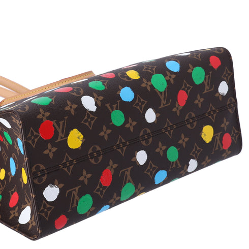 Louis Vuitton x Yayoi Kusama Onthego MM Tote Brown Monogram Polka Dots