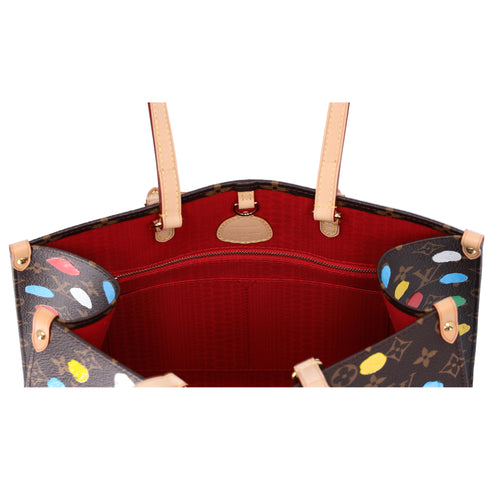 Louis Vuitton x Yayoi Kusama Onthego MM Tote Brown Monogram Polka Dots