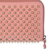 Christian Louboutin Panettone Long Wallet Light Pink Gold Studded Leather