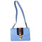 GUCCI Sylvie Shoulder Bag 421882 Light Blue Navy Multi Leather