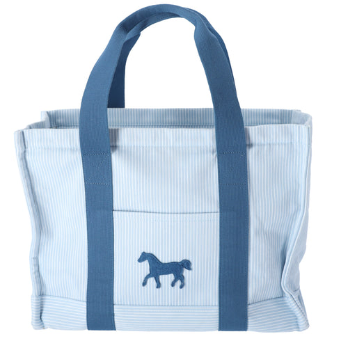 HERMES Cotton Canvas Cavalcolor Nappy Diaper Bag Baby Blue