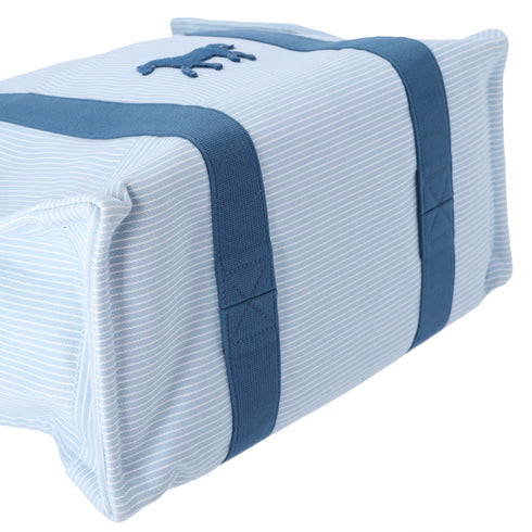 HERMES Cotton Canvas Cavalcolor Nappy Diaper Bag Baby Blue