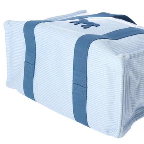 HERMES Cotton Canvas Cavalcolor Nappy Diaper Bag Baby Blue