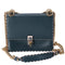FENDI Mini Kan I Shoulder Bag 8M0381-A18Q Green Leather