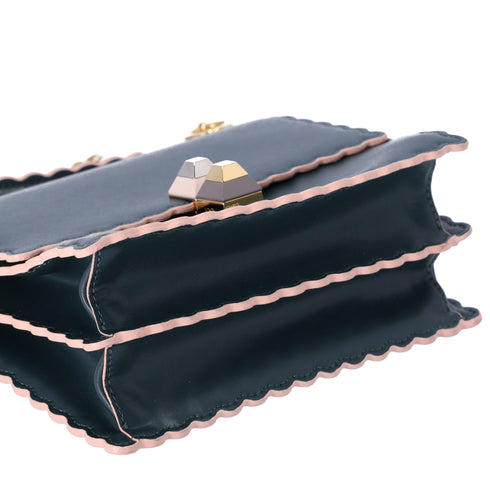 FENDI Mini Kan I Shoulder Bag 8M0381-A18Q Green Leather