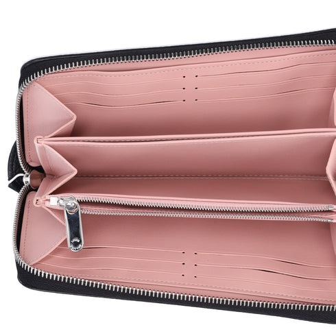 Louis Vuitton Monogram Mahina Flight Mode Zippy NM Wallet Black