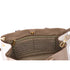 PRADA Triangle Logo Tote Bag Gray Beige White Saffiano Leather