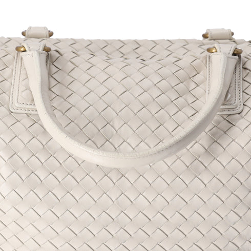 BOTTEGA VENETA Intrecciato Slouchy Large Handbag 193785 Cream Leather