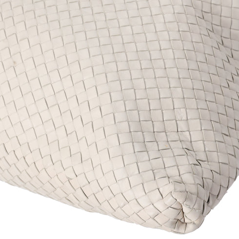 BOTTEGA VENETA Intrecciato Slouchy Large Handbag 193785 Cream Leather