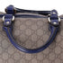 GUCCI GG Handbag 195451 Beige Navy Multi PVC Leather US Flag