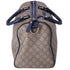 GUCCI GG Handbag 195451 Beige Navy Multi PVC Leather US Flag