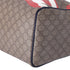 GUCCI GG Handbag 195451 Beige Navy Multi PVC Leather US Flag