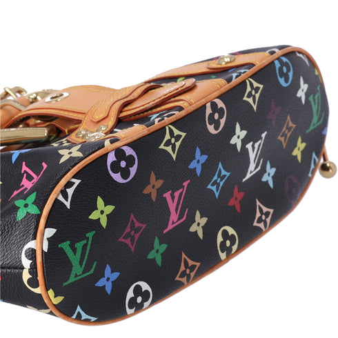 Louis Vuitton x Murakami Theda GM Monogram Multicolore Handbag M92345 Black