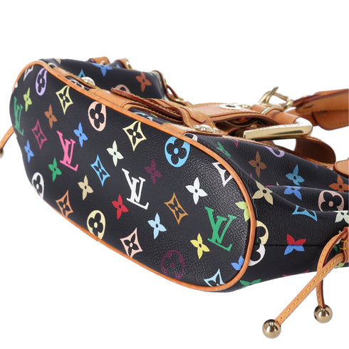 Louis Vuitton x Murakami Theda GM Monogram Multicolore Handbag M92345 Black