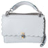 FENDI KAN I Shoulder Bag 8BT283 Light Gray Leather