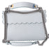 FENDI KAN I Shoulder Bag 8BT283 Light Gray Leather