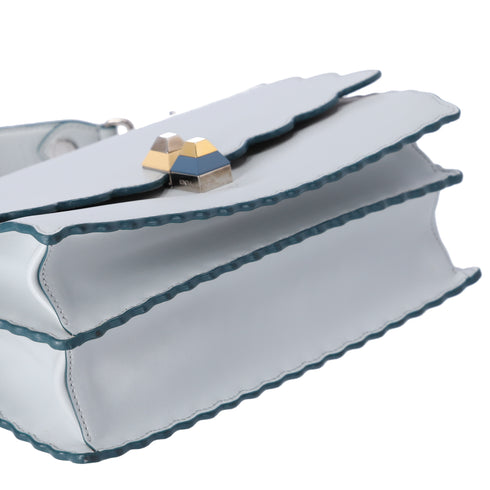 FENDI KAN I Shoulder Bag 8BT283 Light Gray Leather