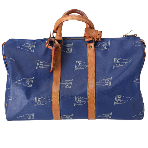 Louis Vuitton Keepall 45 America's Cup Boston Bag M80014 San Diego Blue