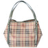 Burberry Check Canterbury Shoulder Bag Coated Canvas Green