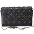 Christian Louboutin Paloma Clutch Crossbody Bag Black Studded Leather