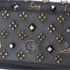 Christian Louboutin Paloma Clutch Crossbody Bag Black Studded Leather