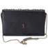 Christian Louboutin Paloma Clutch Crossbody Bag Black Studded Leather