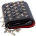 Christian Louboutin Paloma Clutch Crossbody Bag Black Studded Leather