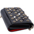 Christian Louboutin Paloma Clutch Crossbody Bag Black Studded Leather