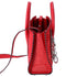 Christian Louboutin Paloma Mini Handbag Red Suede Leather w/ Bag Charm