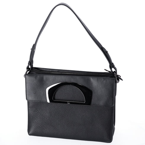 Christian Louboutin Passage Messenger Shoulder Bag Black Leather