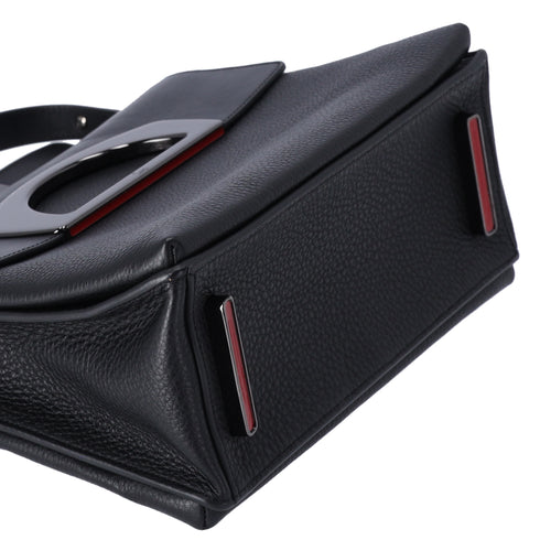 Christian Louboutin Passage Messenger Shoulder Bag Black Leather