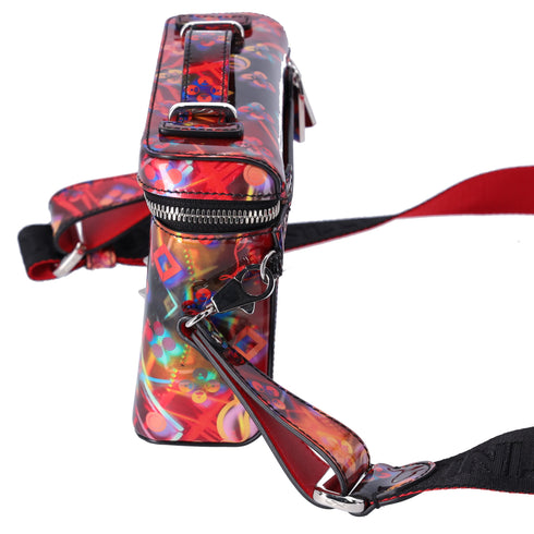 Christian Louboutin Kipi Patent Leather Messenger Bag Multi