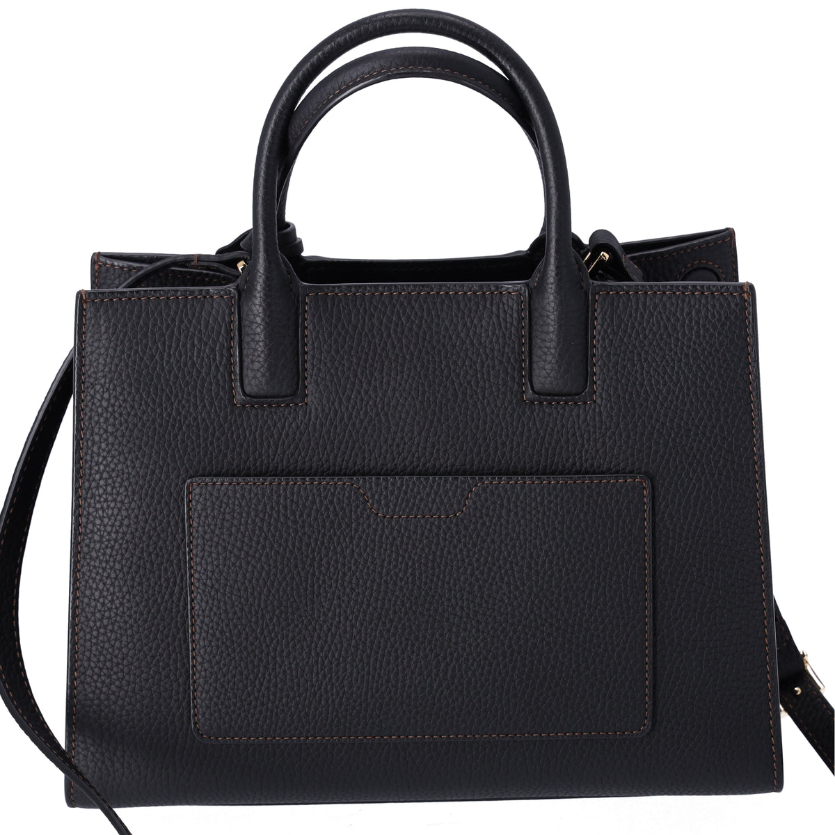BURBERRY Mini Francis Bag Tote Bag 8049044 Black Pebbled