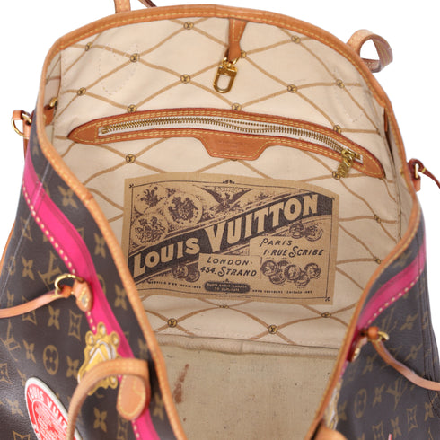 Louis Vuitton Neverfull MM Summer Trunk Monogram Tote Bag M41390